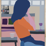 Funky 024 Walldecoration Wandkraft Baklijst Blank