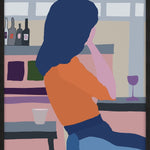 Funky 024 Walldecoration Wandkraft Baklijst Zwart