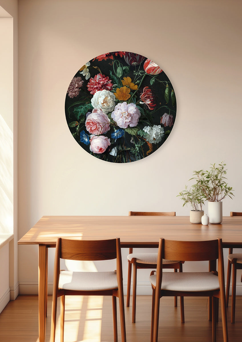 Stilleven Bloemen in Vaas Walldecoration Wandkraft