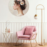 Woman with Floral Crown Walldecoration Wandkraft