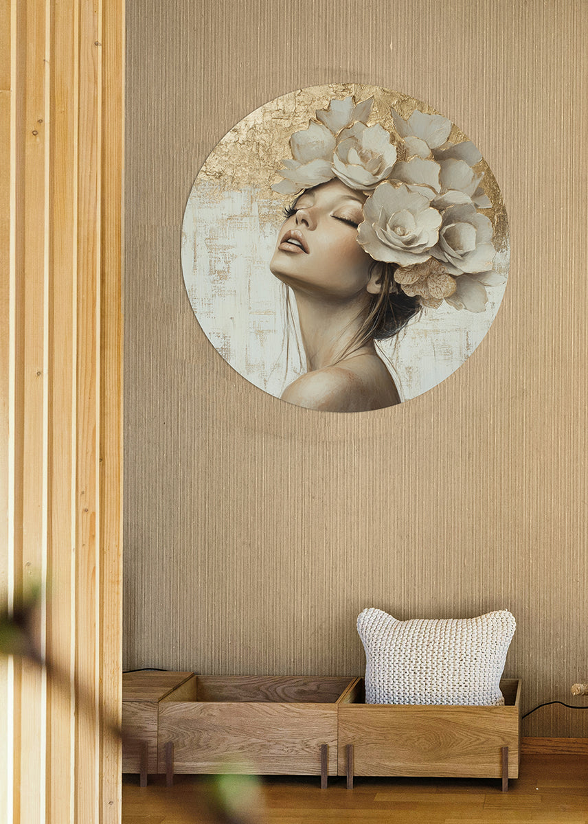 Gilded Petals and Serenity (Outlet) Walldecoration Wandkraft