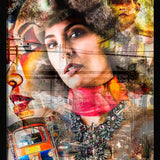 Hidden City's (Outlet) Walldecoration Wandkraft Fine art Plexiglas glans Baklijst zwart
