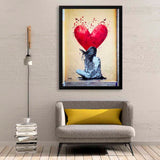 Heart Girl Walldecoration Wandkraft