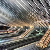 Cinq Escaliers Mécaniques (Outlet) Walldecoration Wandkraft 118x70 cm Plexiglas Fine Art glans Aluminium profiel