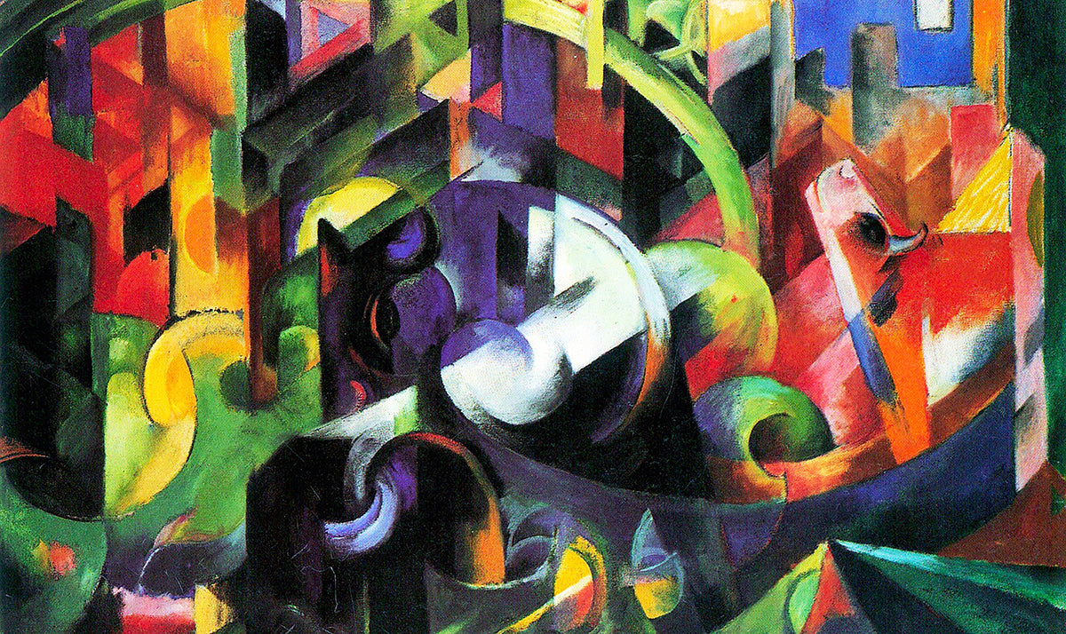 Art Facsimile 055 from Franz Marc Walldecoration Wandkraft 118x70 cm