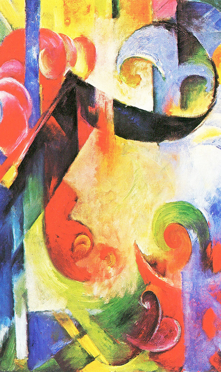 Art Facsimile 056 from Franz Marc Walldecoration Wandkraft 70x118 cm