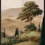 Where hills breathe Walldecoration Wandkraft 40x60 cm Baklijst Zwart