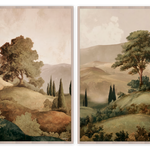 The Hills Set Walldecoration Wandkraft 80x120 cm Baklijst Blank