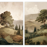 The Hills Set Walldecoration Wandkraft 80x120 cm Flat-On-The-Wall