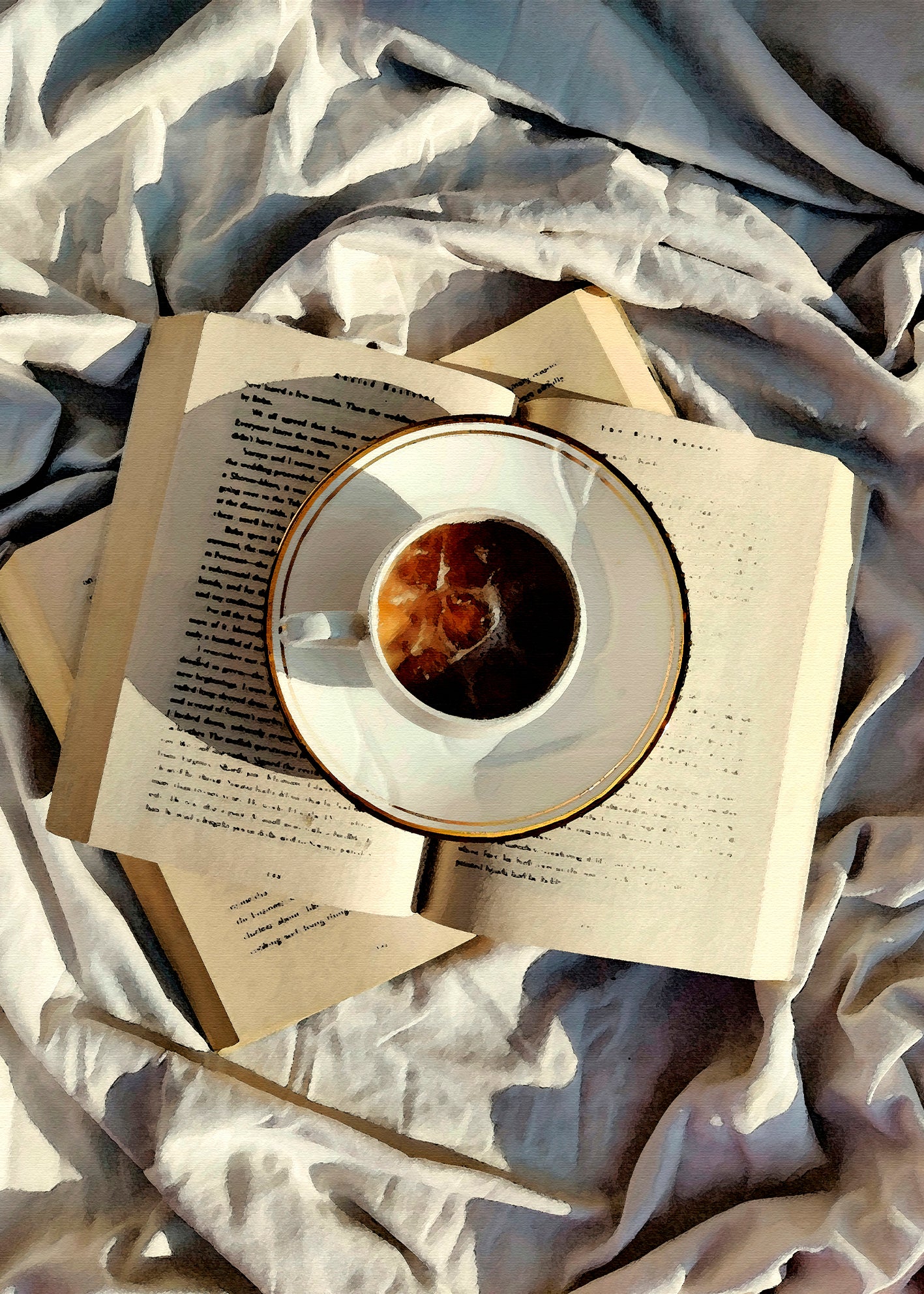 Chapters & Coffee Walldecoration Wandkraft
