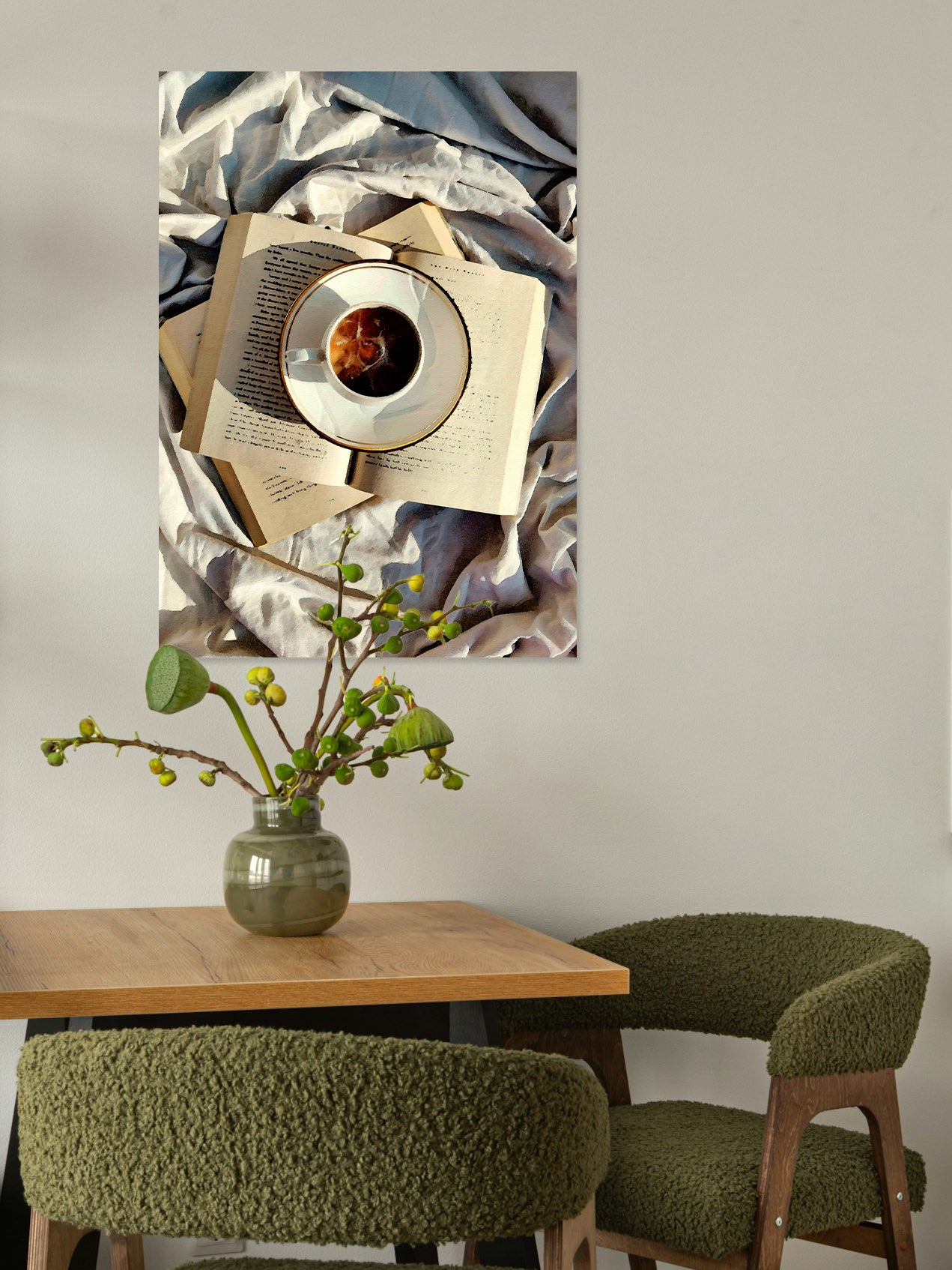 Chapters & Coffee Walldecoration Wandkraft