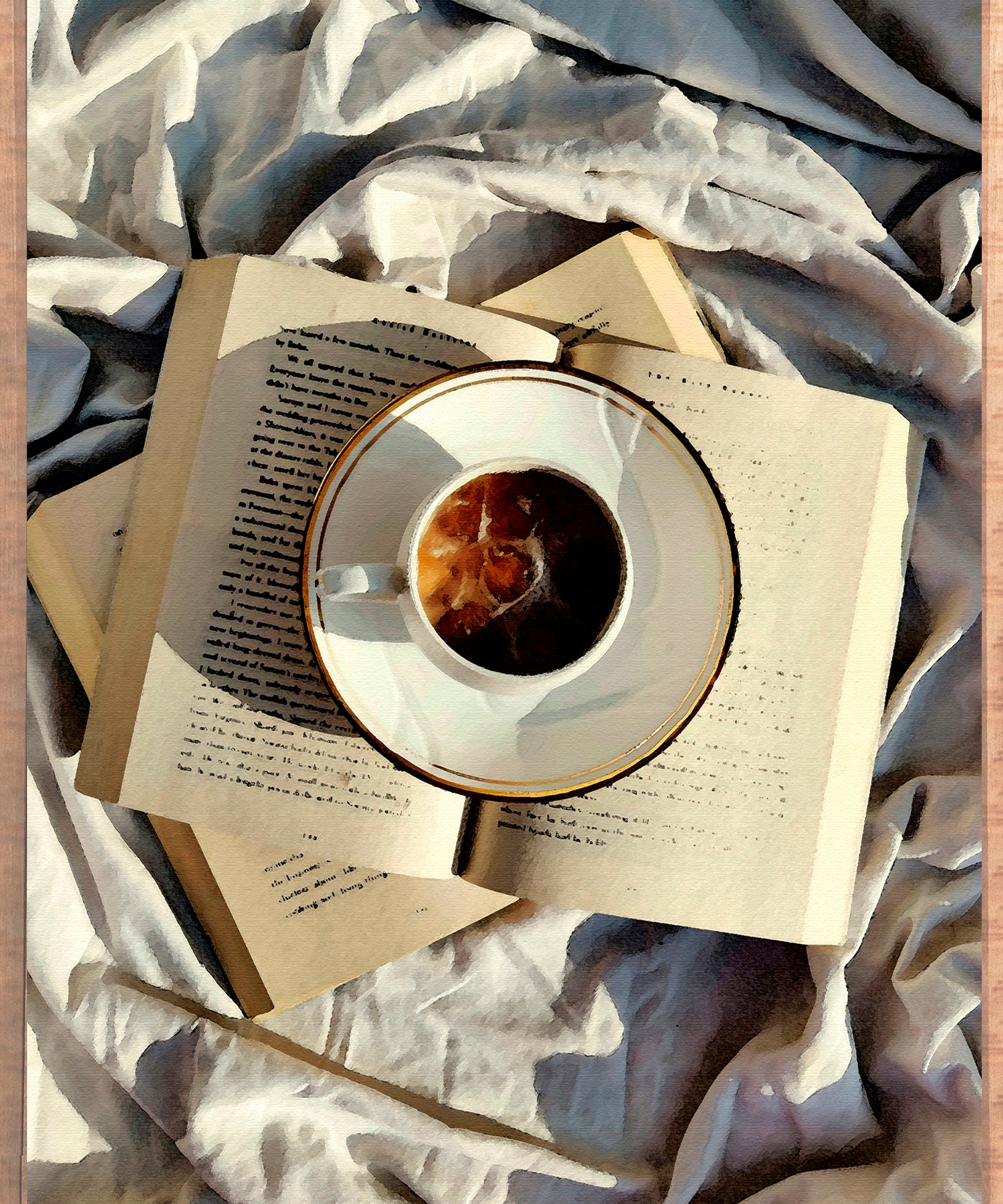 Chapters & Coffee Walldecoration Wandkraft