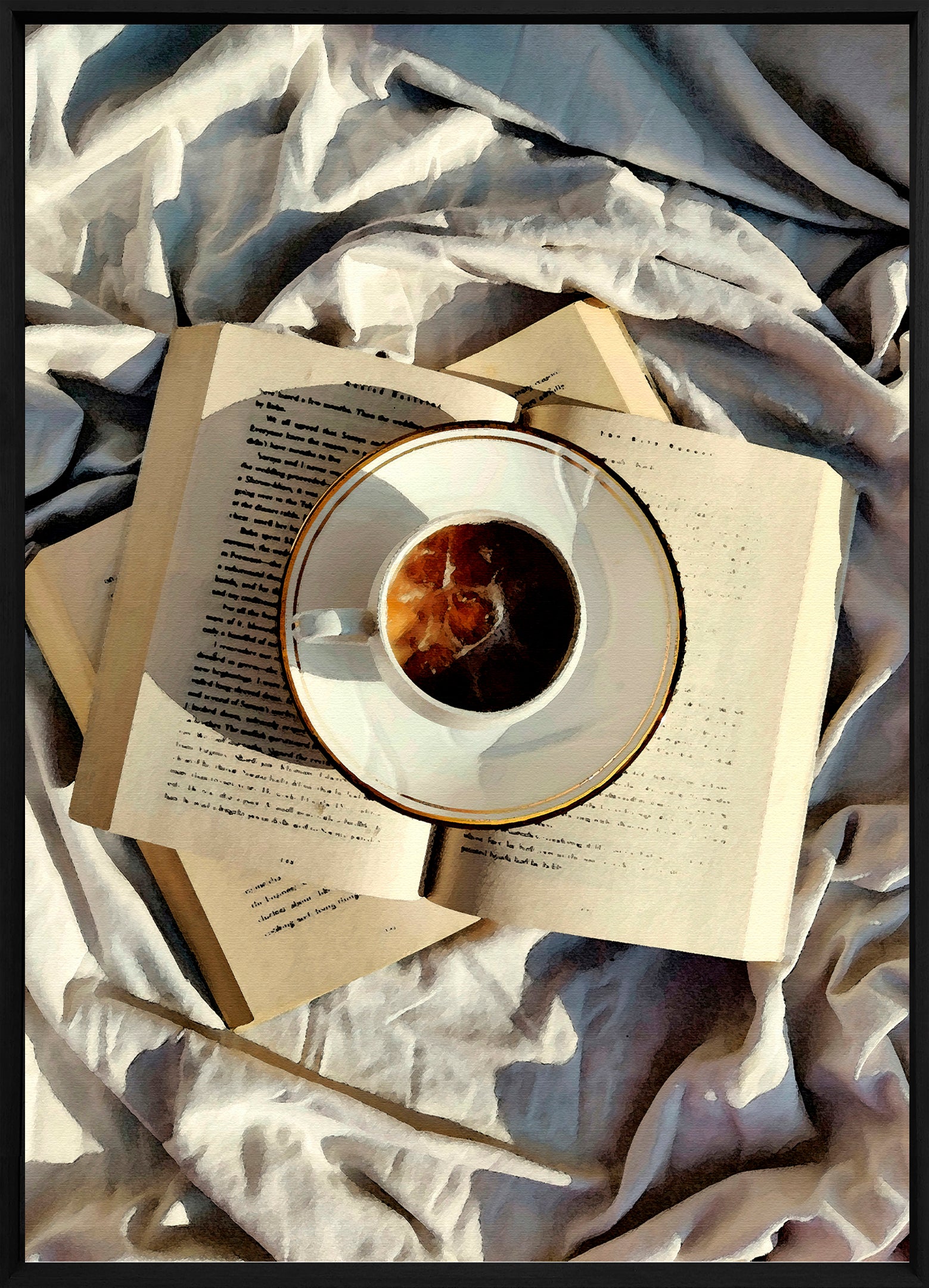 Chapters & Coffee Walldecoration Wandkraft
