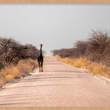 Tall Traveler Walldecoration Wandkraft 118x70 cm Houten lijst blank
