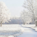 Winter Meadow (Outlet) Walldecoration Wandkraft 118x70 cm Plexiglas Fine Art mat Baklijst Zwart