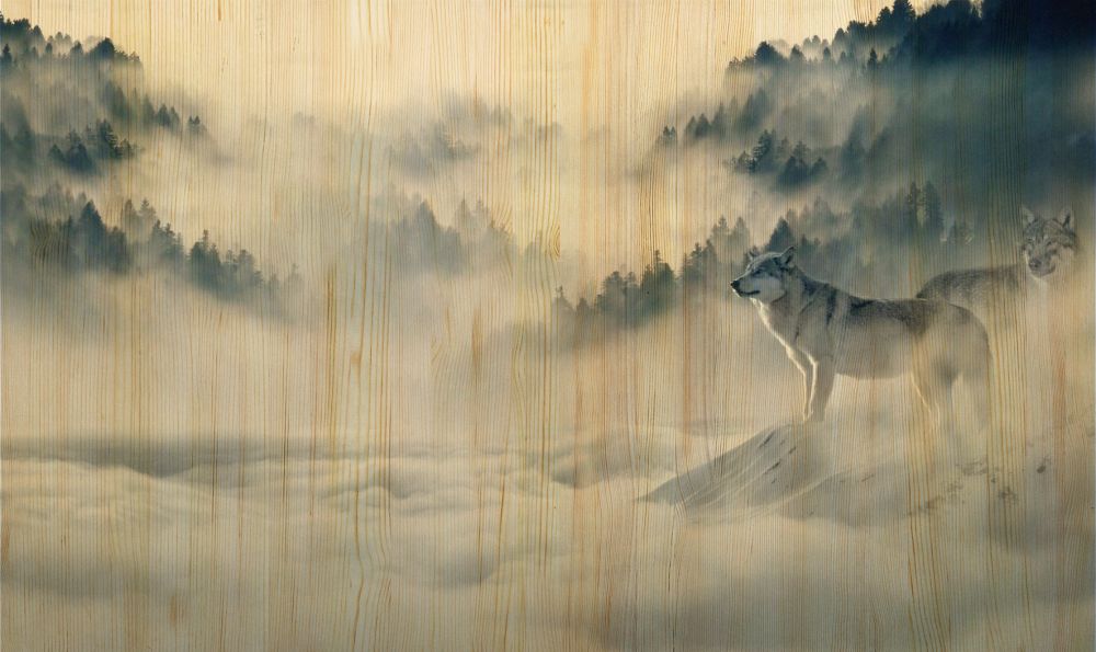 European Wildlife 006 Walldecoration Wandkraft 98x48 cm