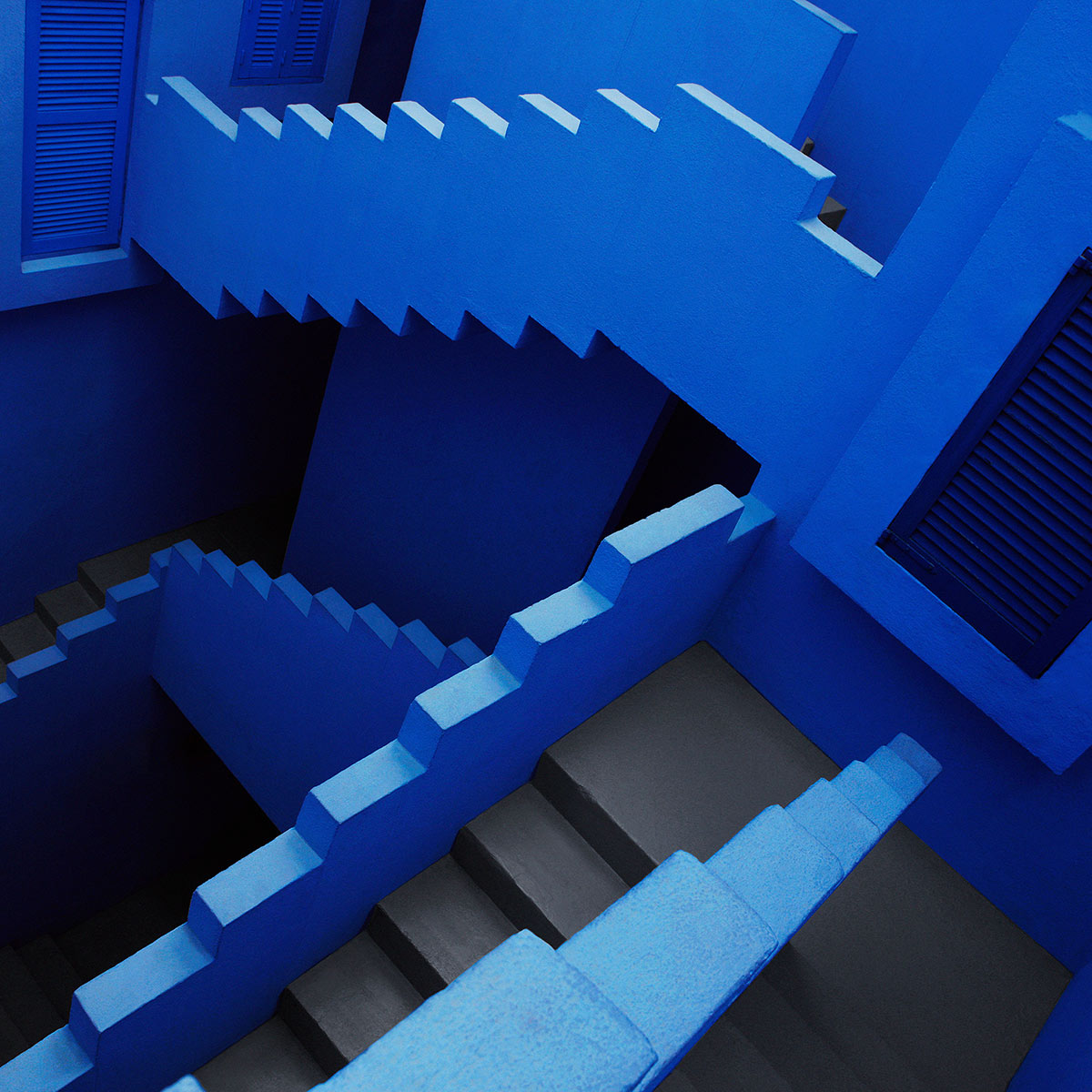 Stairway Maze Walldecoration Wandkraft 74x74 cm