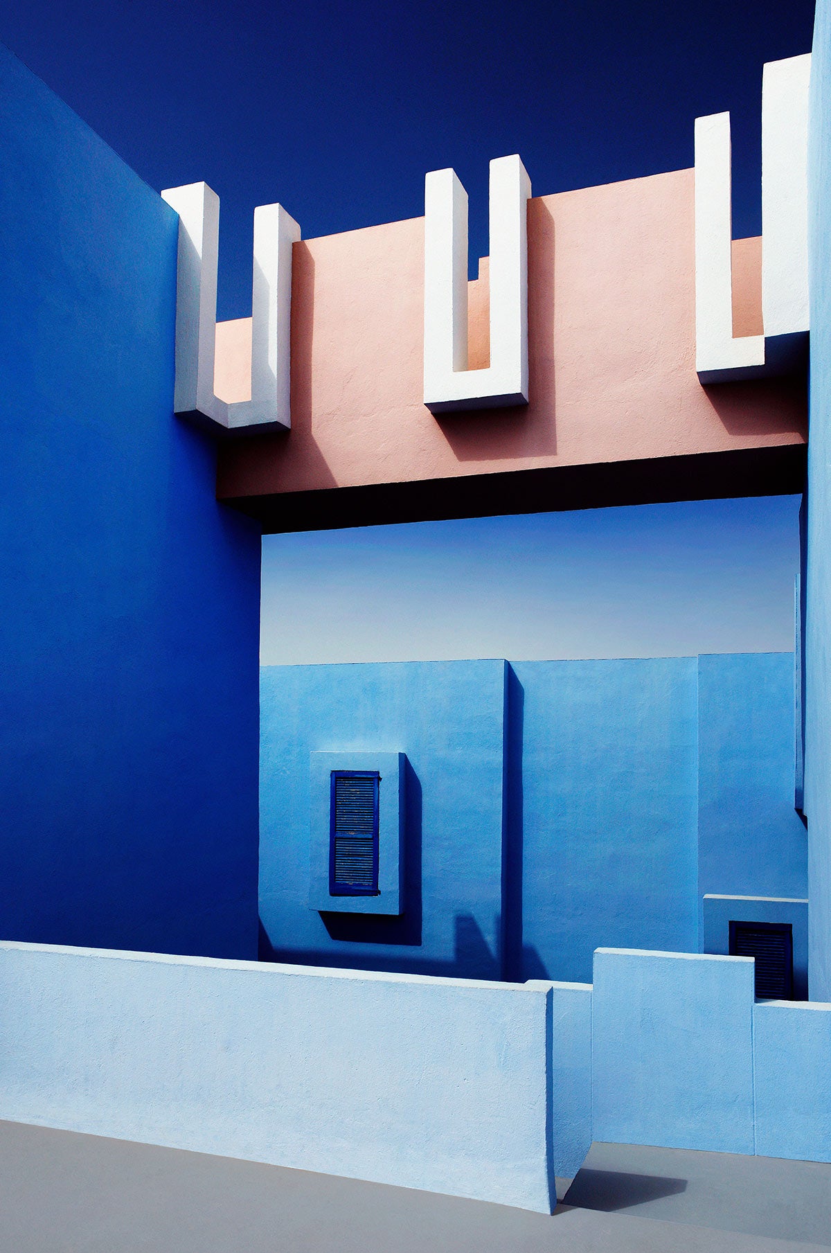 Mirage in Blue Walldecoration Wandkraft 70x118 cm