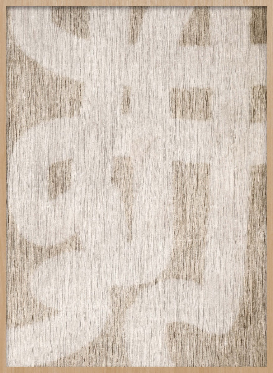 Scattered Lanes I Walldecoration Wandkraft Houten lijst blank