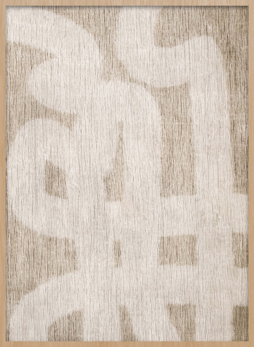 Scattered Lanes II Walldecoration Wandkraft 30x40 cm Houten lijst blank