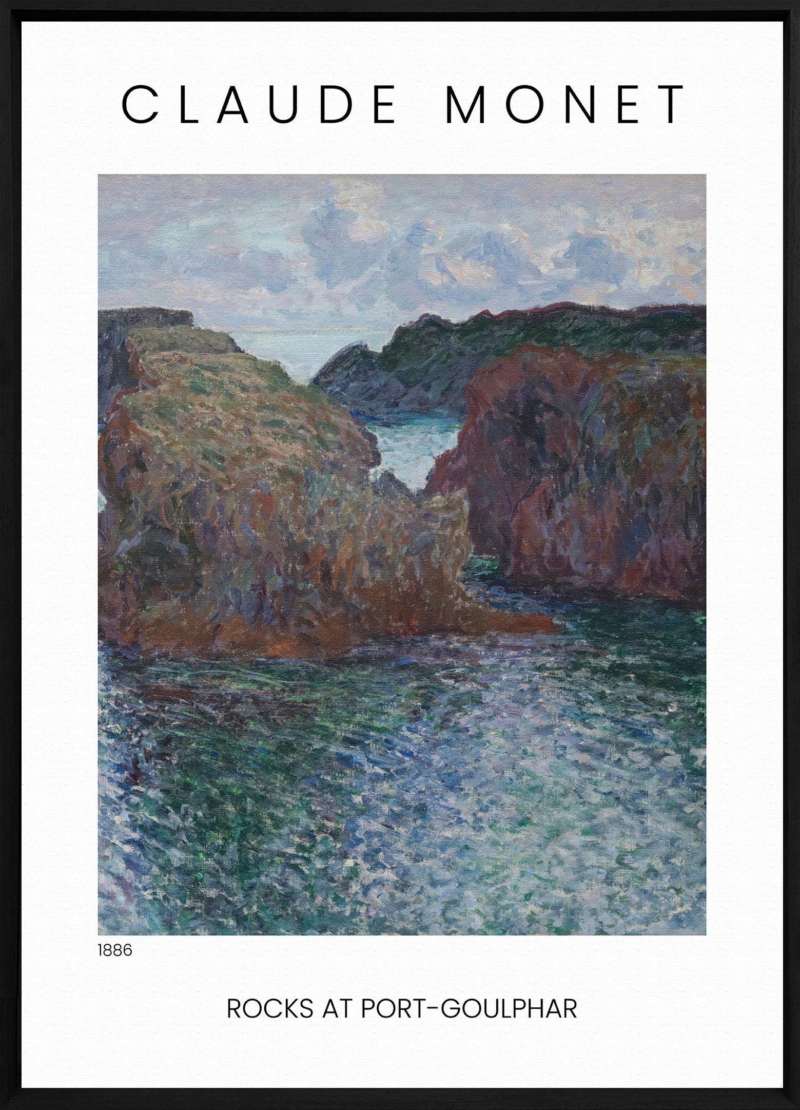 Monet’s Coastal Silence Walldecoration Wandkraft