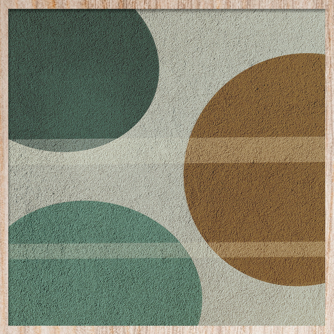 Bubbles Walldecoration Wandkraft Art Structure lijst Blank