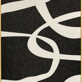 Feltro Acustico 001 Walldecoration Wandkraft 80x120 cm Baklijst Blank Zwart