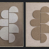 Feltro Acustico 002 Set Walldecoration Wandkraft 80x120 cm Baklijst Blank