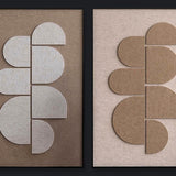 Feltro Acustico 002 Set Walldecoration Wandkraft 80x120 cm Baklijst Zwart