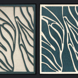 Feltro Acustico 003 Set Walldecoration Wandkraft 80x120 cm Baklijst Zwart