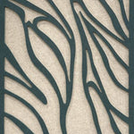 Feltro Acustico 003 Walldecoration Wandkraft 80x120 cm Blind Metalen Ophangsysteem Bruin