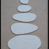 Stacked Ovals Walldecoration Wandkraft 80x120 cm Baklijst Zwart Bruin