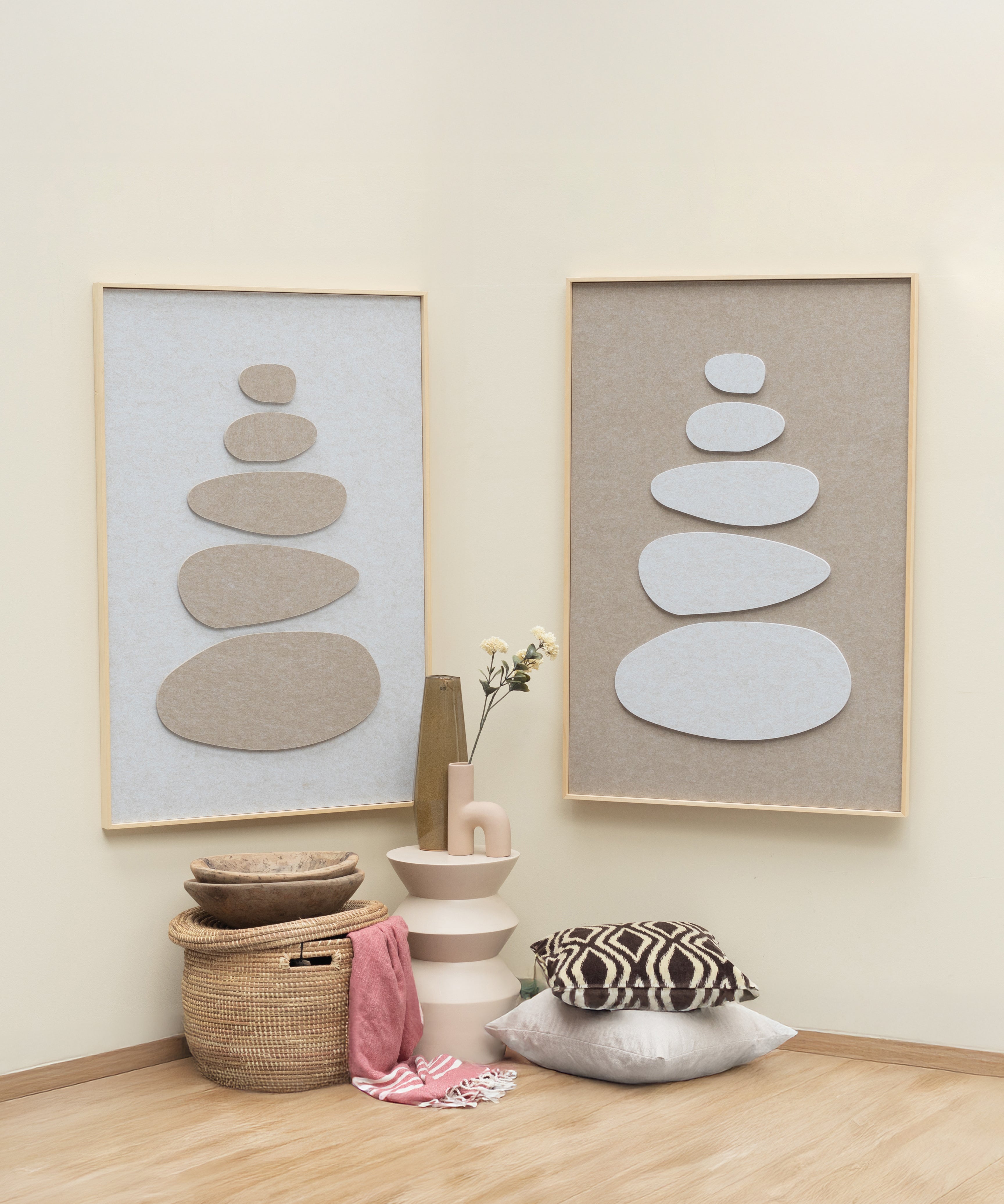 Stacked Ovals Set Walldecoration Wandkraft