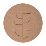 Symmetry Leaf Walldecoration Wandkraft 74x74 cm Bruin