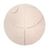 Geometric Harmony Walldecoration Wandkraft 74x74 cm Beige