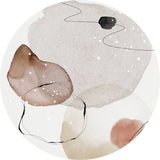 Organic Shapes 005 Walldecoration Wandkraft Ø30 cm