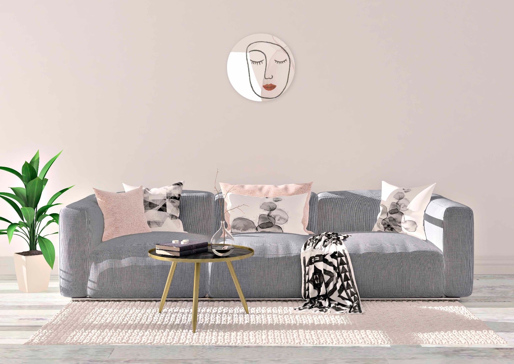 Organic Shapes 006 Walldecoration Wandkraft