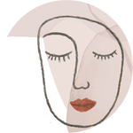 Organic Shapes 006 Walldecoration Wandkraft Ø30 cm