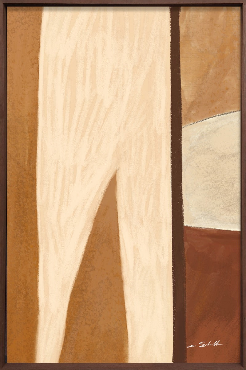 Vertex Walldecoration Wandkraft 80x120 cm Baklijst Zwart