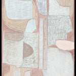 Tanada Walldecoration Wandkraft 80x120 cm Baklijst Zwart