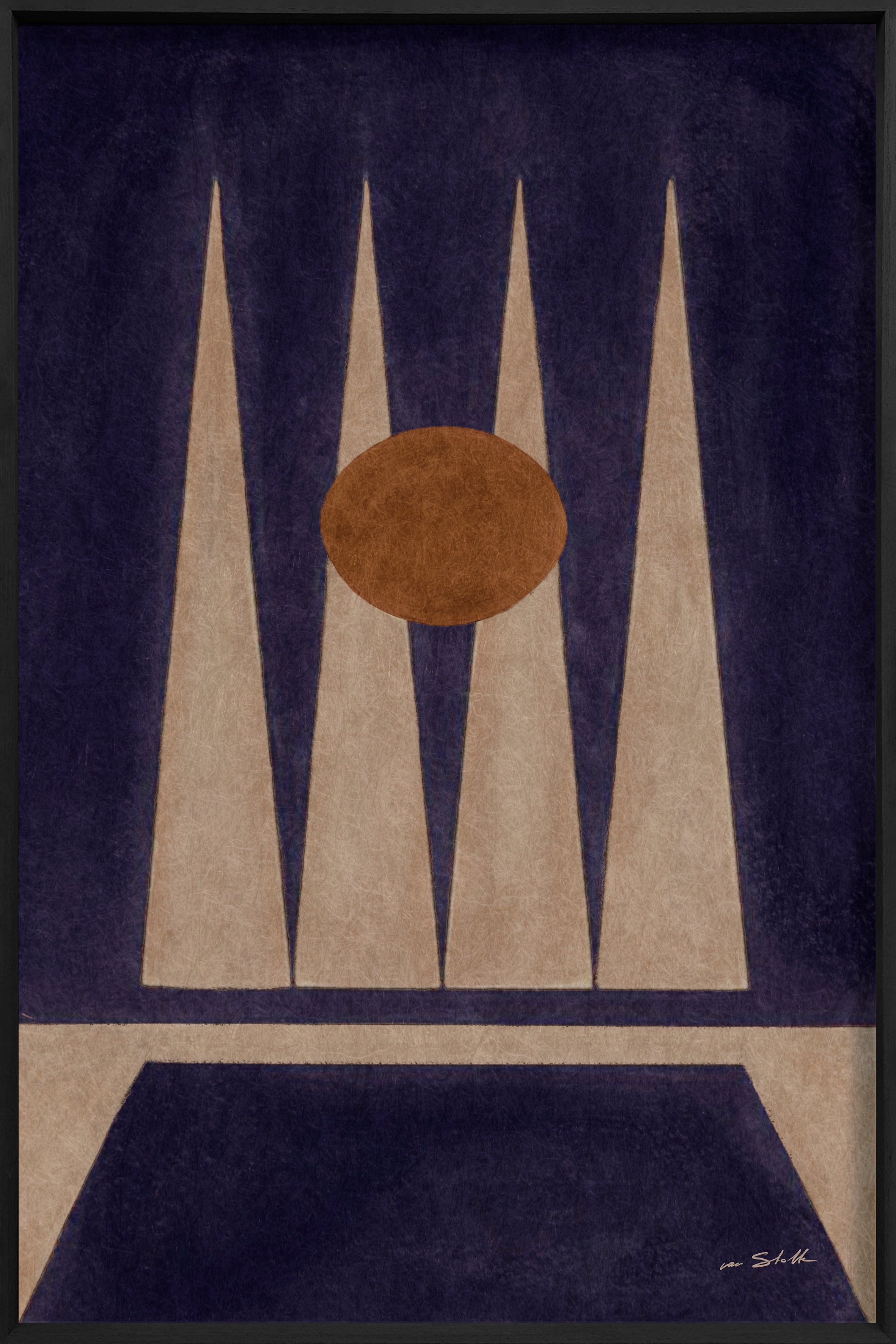Chō Walldecoration Wandkraft 80x120 cm Baklijst Zwart