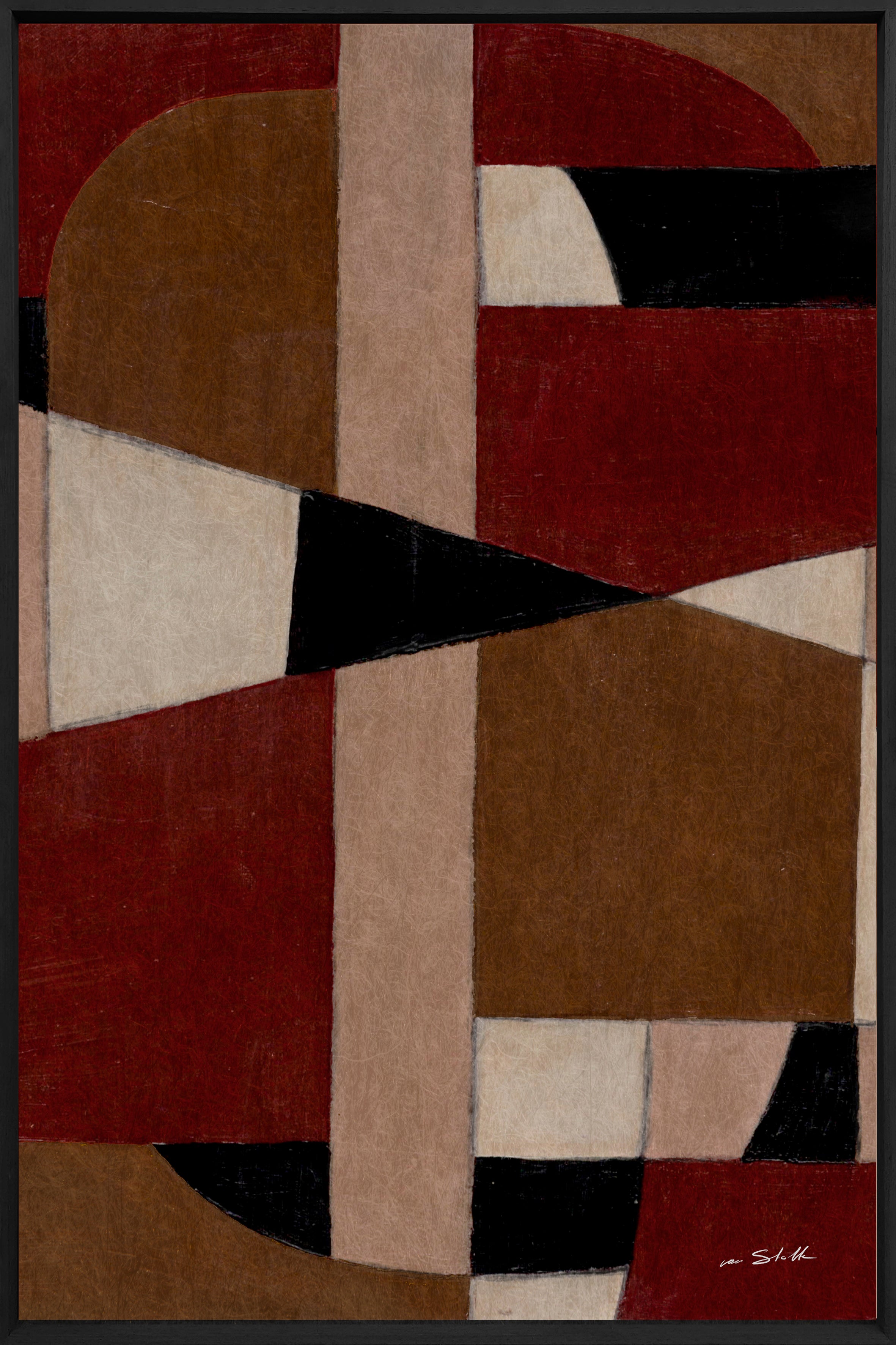 Ashi Walldecoration Wandkraft 80x120 cm Baklijst Zwart