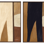 Apex and Vertex Walldecoration Wandkraft 80x120 cm Baklijst Zwart