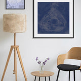 Water Drop in Blue Walldecoration Wandkraft