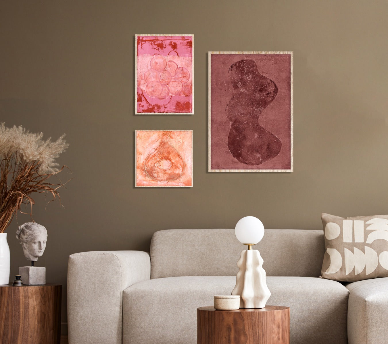Bubbles in pink Walldecoration Wandkraft