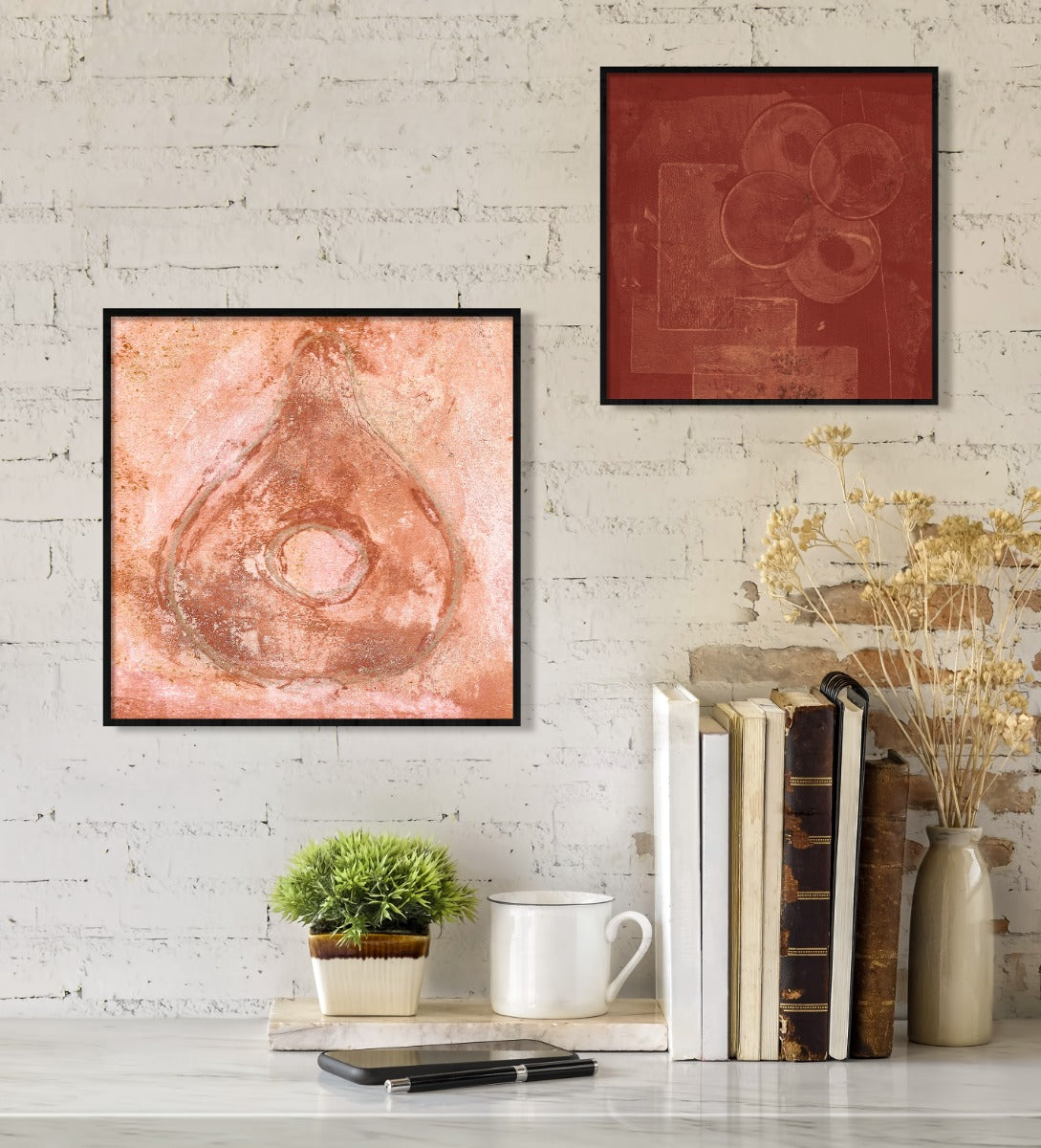 Water Drop in Orange Walldecoration Wandkraft