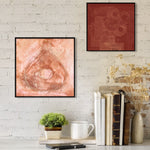 Water Drop in Orange Walldecoration Wandkraft