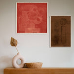 Mother and Child in brown Walldecoration Wandkraft