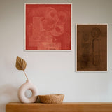 Mother and Child in brown Walldecoration Wandkraft