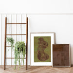 Home is a feeling in brown Walldecoration Wandkraft